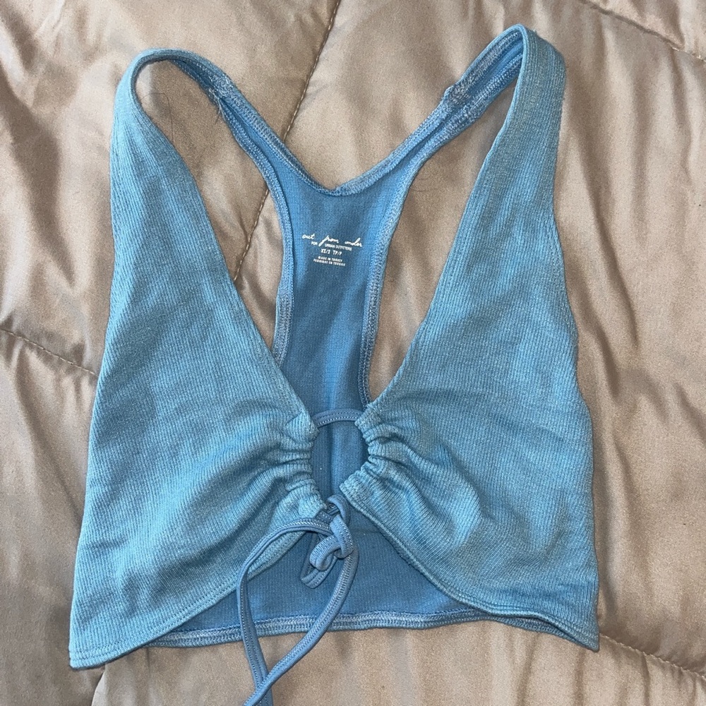 Urban outfitters out from under tie front top